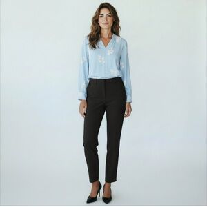 Express Columnist Ankle Midrise Stretch Dress Pants Black Size 4R